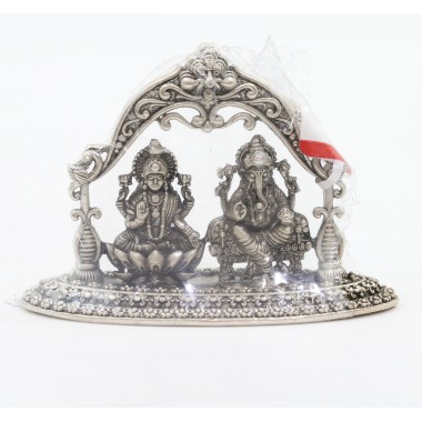 92.5 Sterling Silver God Lakshmi & Vinayagar Idol